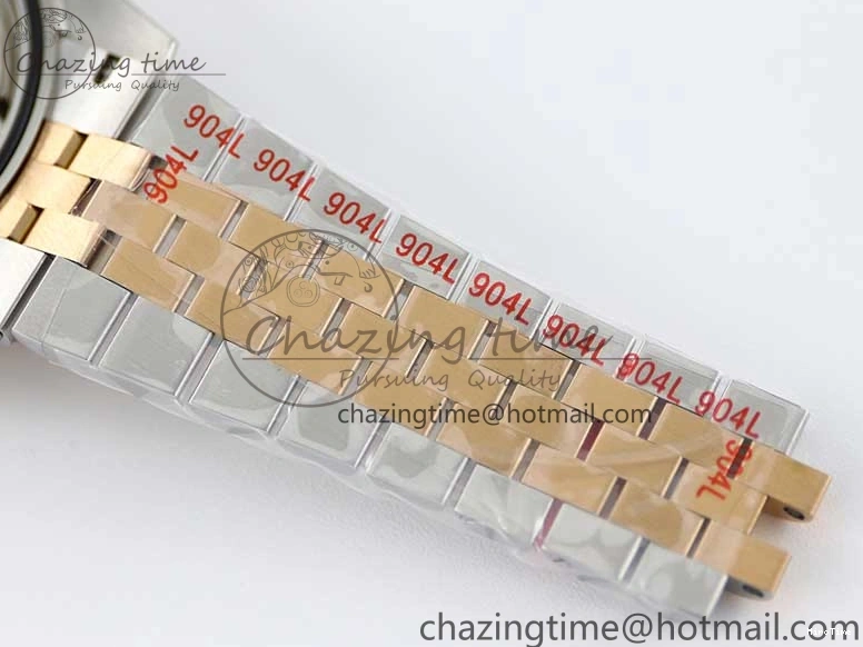 MiroTime 0310 Tailored DateJust 41 126331 SS RG TWF 1:1 Best Edition 904L Steel Gray Dial Green Roman on SS RG Jubilee Bracelet VR 2450